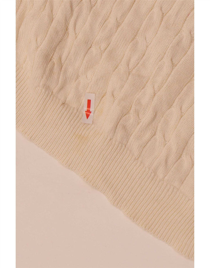 Canottiera da uomo Brooks Brothers piccola in cotone bianco sporco