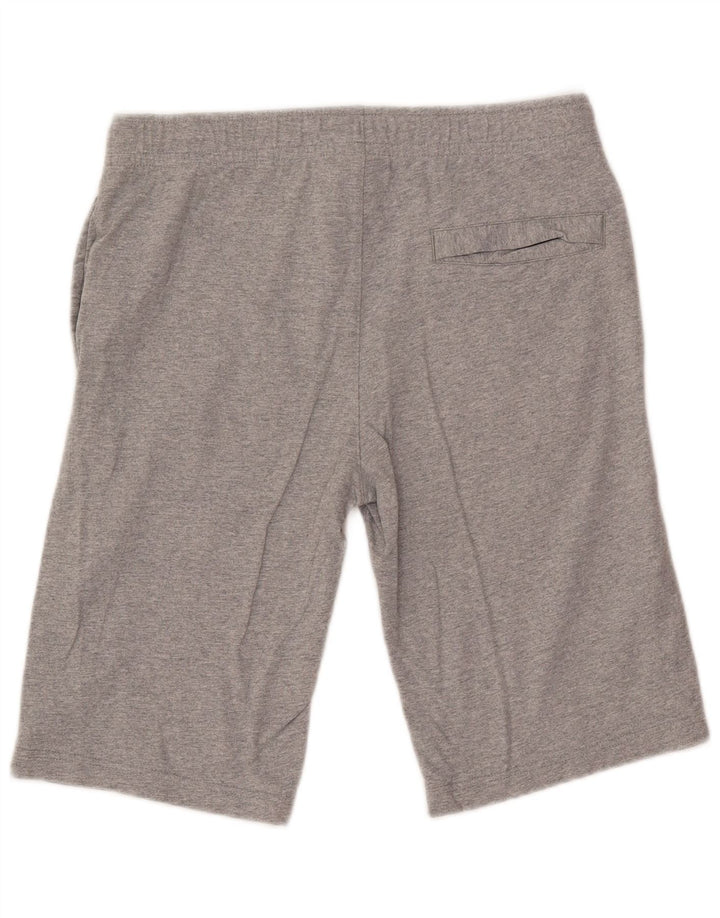 Pantaloncini sportivi da uomo NIKE in cotone screziato grigio medio