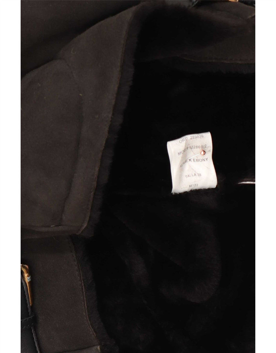 Gilet sherpa corto da donna vintage EU 38 marrone medio