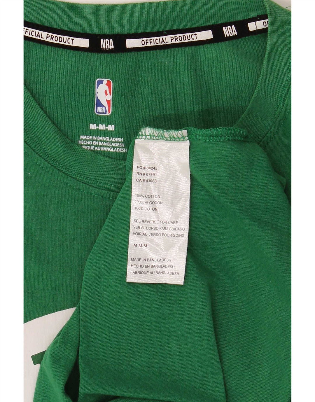 T-shirt grafica da uomo NBA Celtics Top in cotone verde medio
