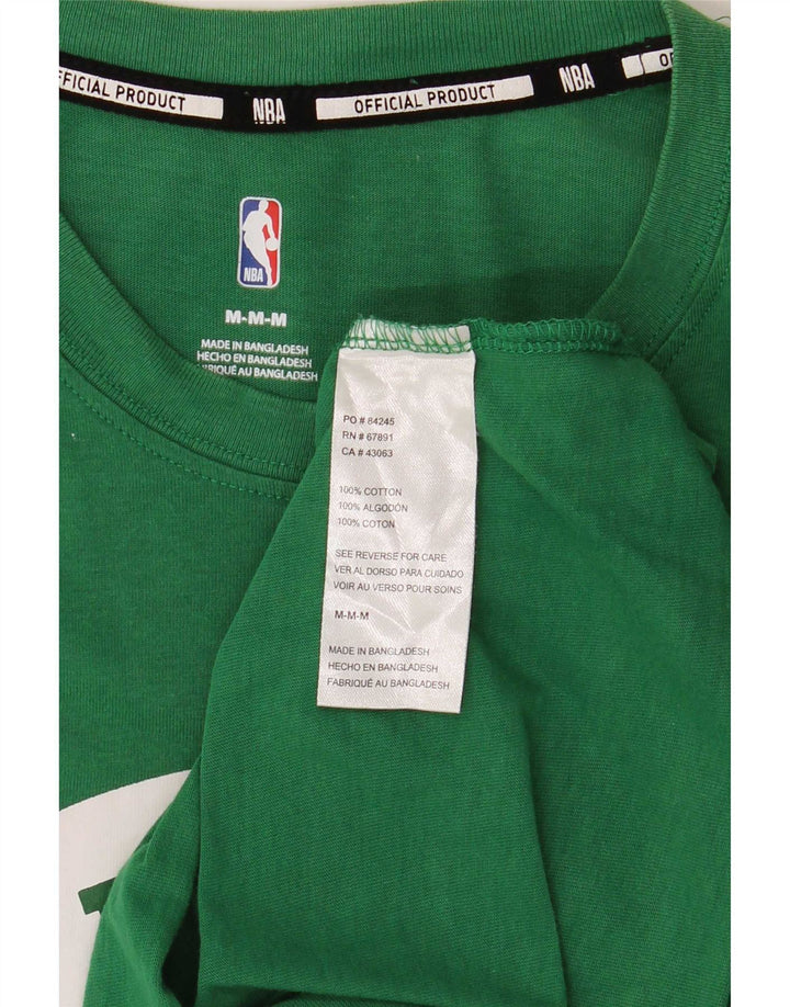 T-shirt grafica da uomo NBA Celtics Top in cotone verde medio