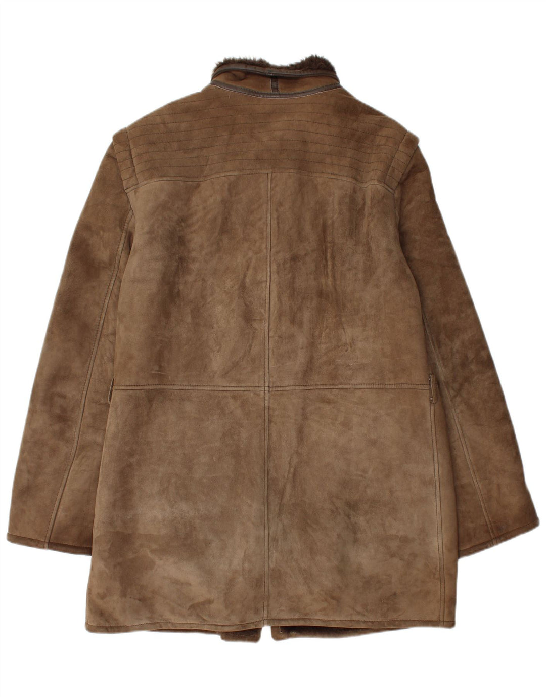 Cappotto vintage in shearling da uomo UK 40 Grande shearling marrone