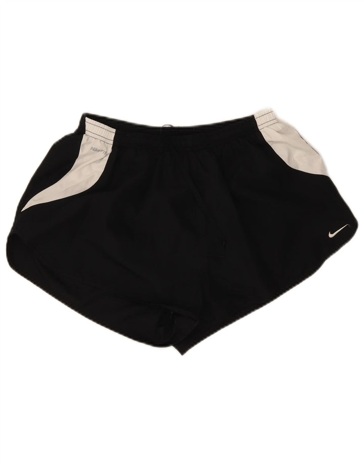 Pantaloncini sportivi Nike da uomo grandi in poliestere color block nero