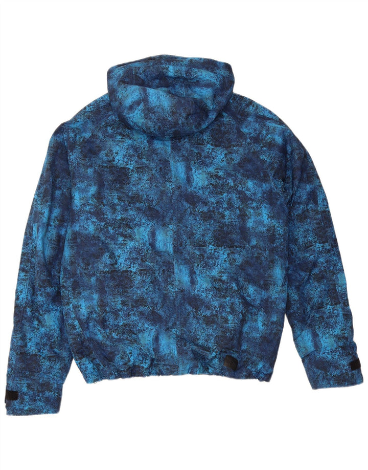 Giacca a vento con cappuccio da uomo CHIEMSEE UK 38 Blu medio Tie Dye