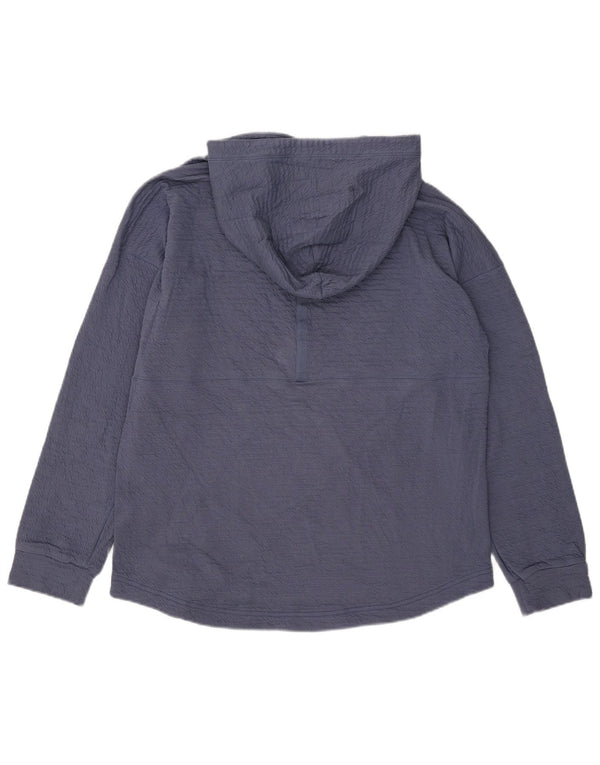 Felpa con cappuccio Nike Yoga da uomo, grande, in cotone blu