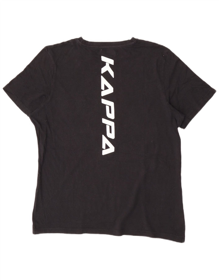 T-shirt grafica da uomo Kappa grande nera