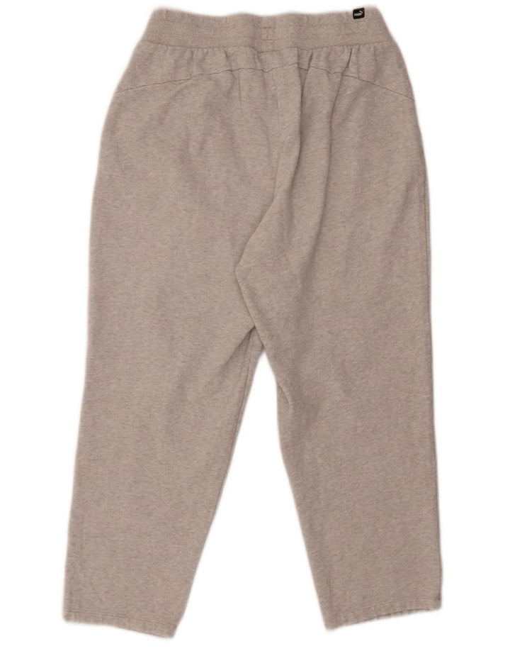 PUMA Boys Tracksuit Trousers 11-12 Years Large Grey Cotton