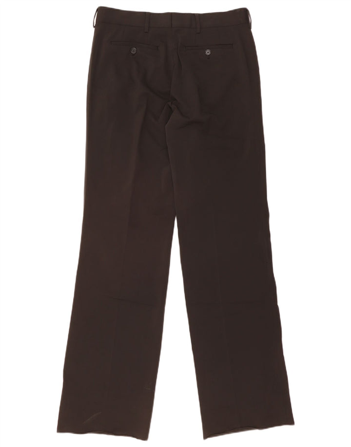 Pantaloni chino dritti da uomo ZARA EU 40 medio W31 L34 poliestere nero