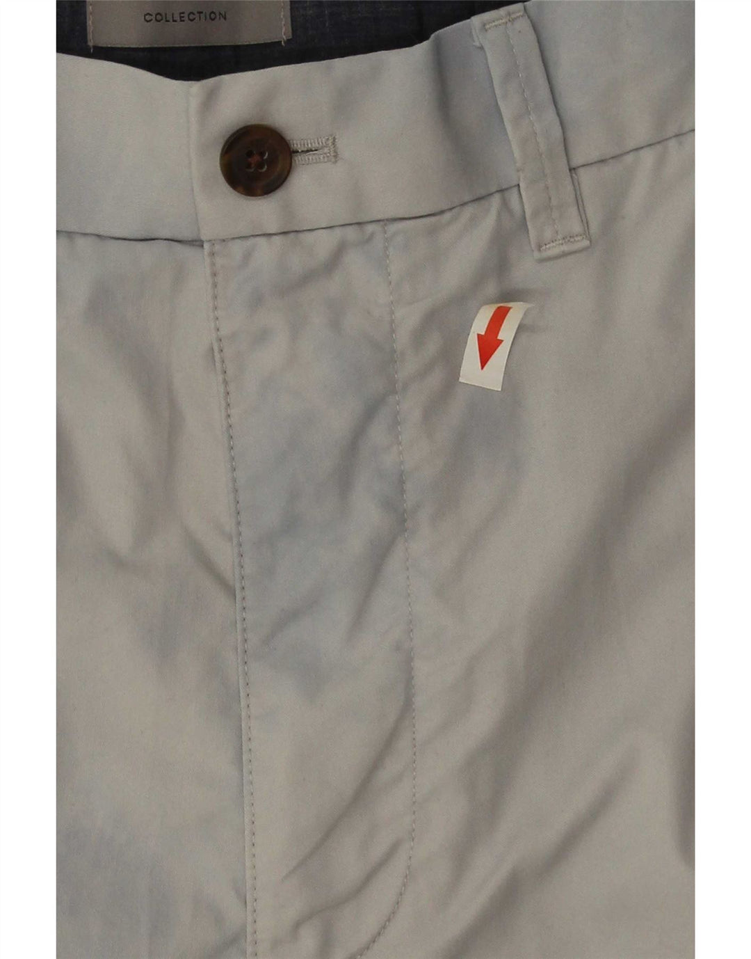 Pantaloncini chino da uomo Marks & Spencer W34 grandi in cotone grigio