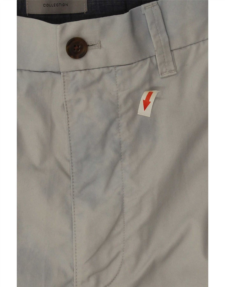 Pantaloncini chino da uomo Marks & Spencer W34 grandi in cotone grigio
