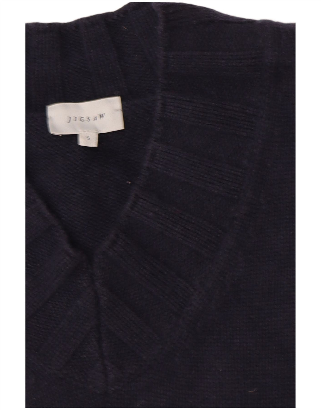 Canotta oversize da donna JIGSAW UK 10 piccola in lana blu navy