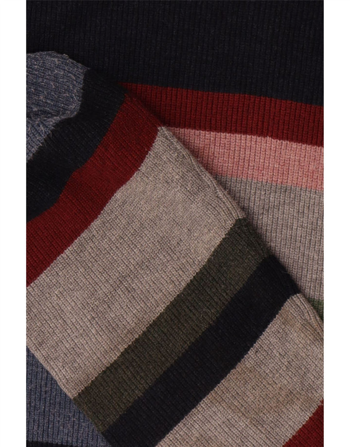 Marks & Spencer Maglione girocollo da uomo a righe grandi multicolori