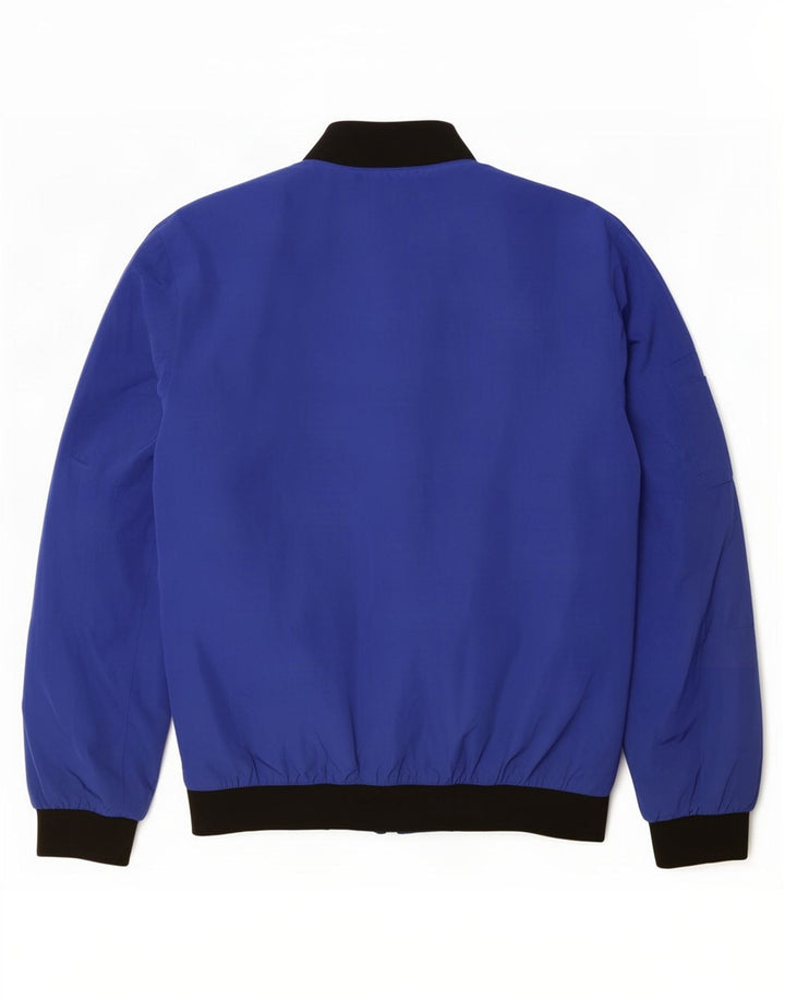 Giubbotto bomber da uomo Zara UK 38 Poliestere color block blu medio