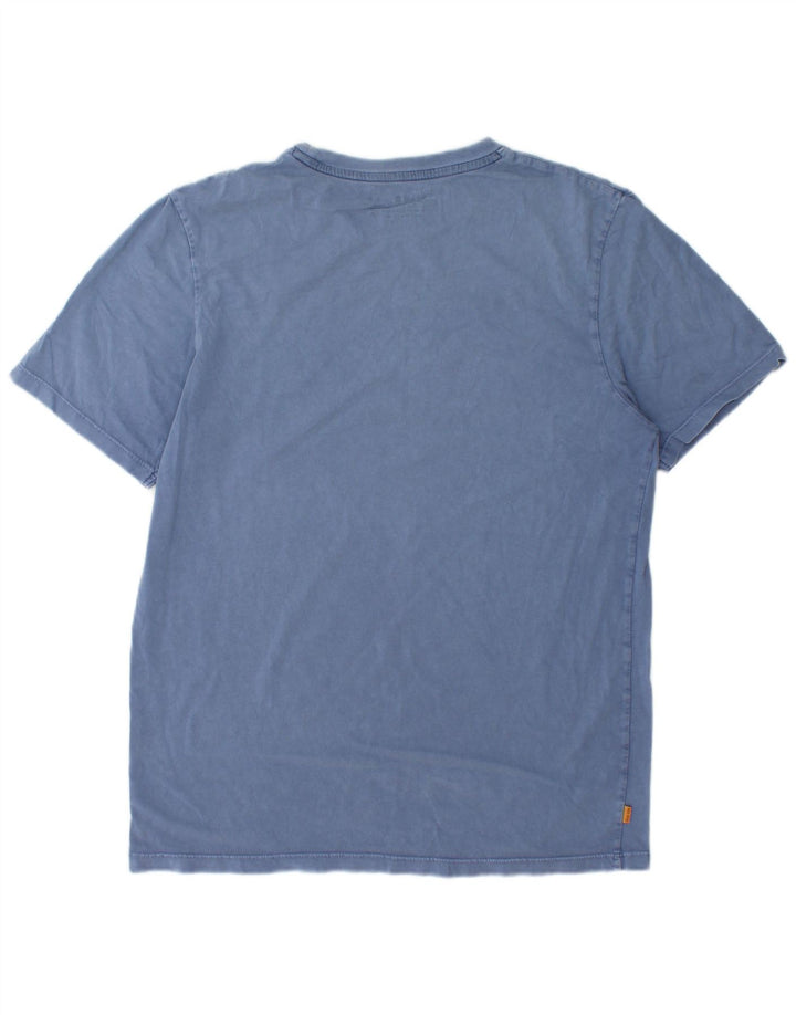 Timberland T-shirt da uomo vestibilità regolare Top in cotone blu medio