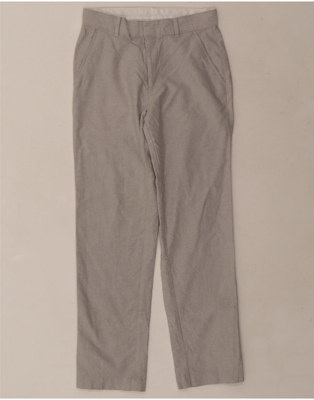 Pantaloni chino dritti da ragazzo Izod 13-14 anni W25 L27 cotone grigio