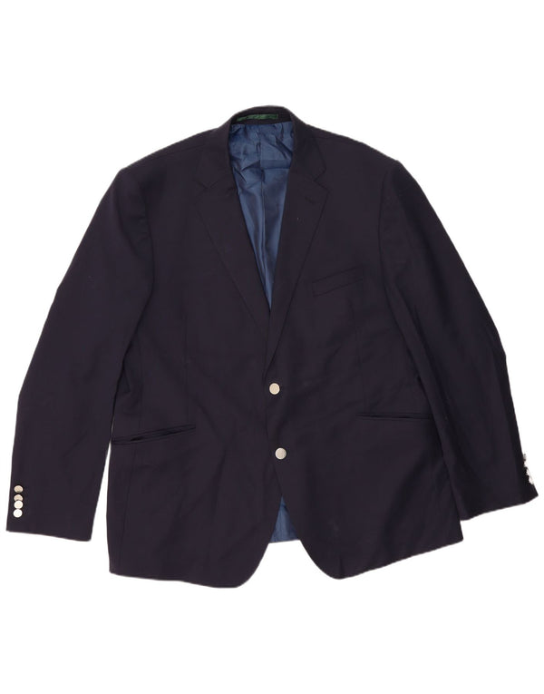 Giacca blazer a 2 bottoni Marks & Spencer da uomo UK 46 3XL blu navy classica