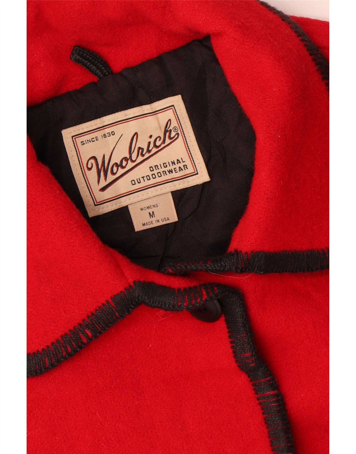 Cappotto oversize da donna Woolrich UK 14 Lana rossa media