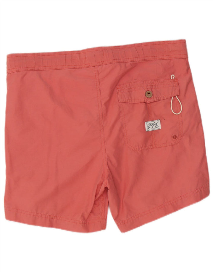 Pantaloncini da bagno da uomo Fat Face piccoli in poliestere rosso
