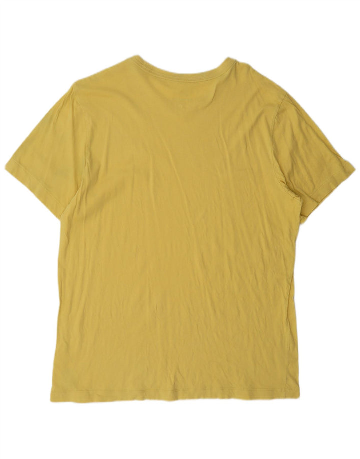 T-shirt da uomo Nike Top Large in cotone giallo