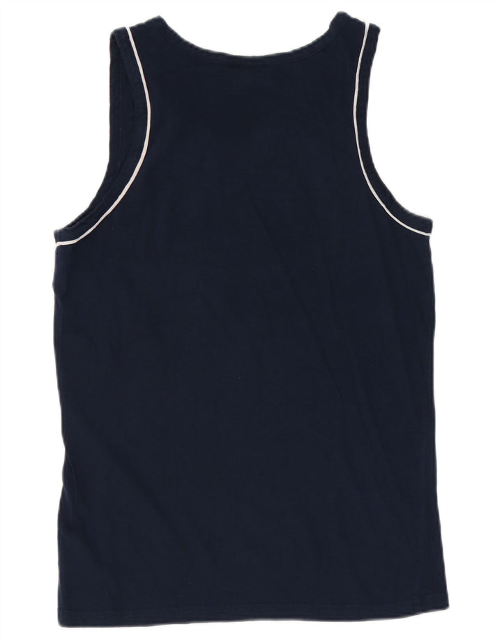 Gilet grafico da uomo Gianmarco Venturi, cotone medio blu navy