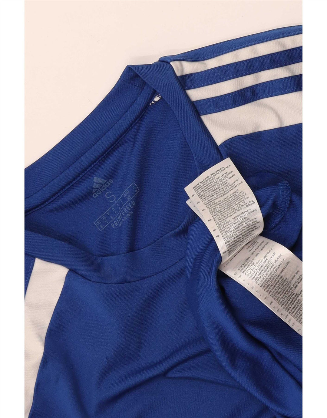 T-shirt Adidas Aeroready da uomo, piccola, in poliestere color block blu