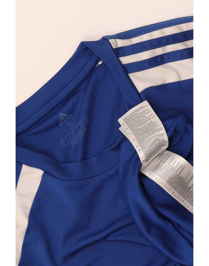 T-shirt Adidas Aeroready da uomo, piccola, in poliestere color block blu