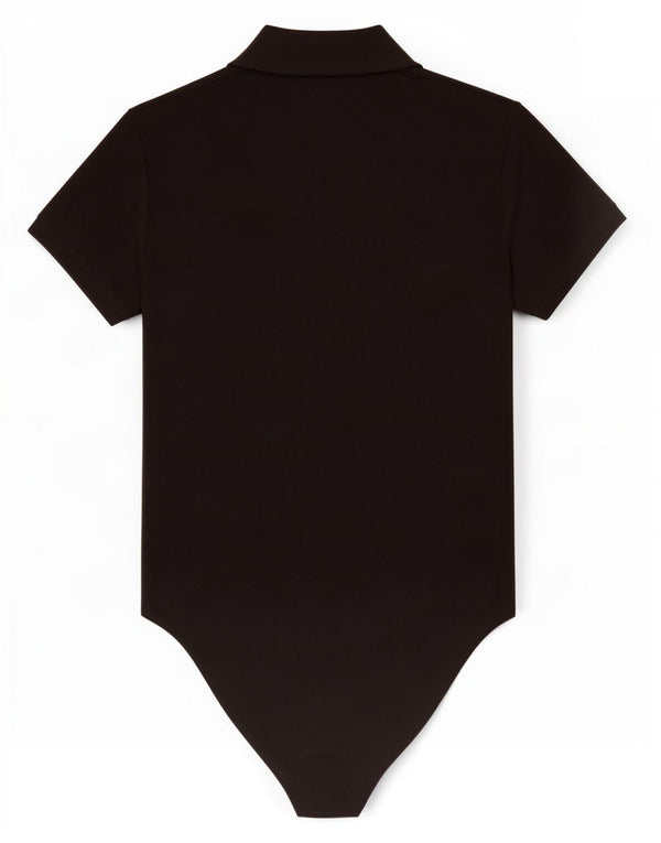 Body camicia da donna Zara UK 14 grande poliestere nero