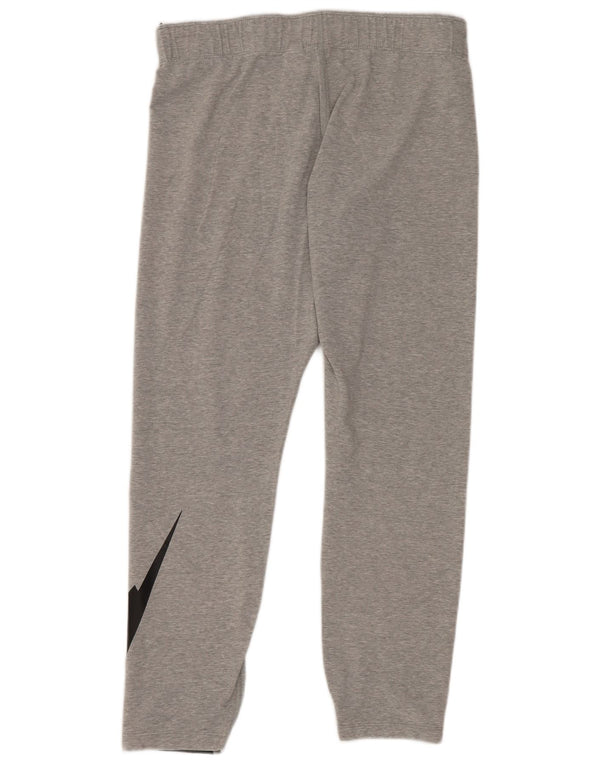 Leggings Nike Graphic Crop da donna UK 14 Large Grey Cotton Sports