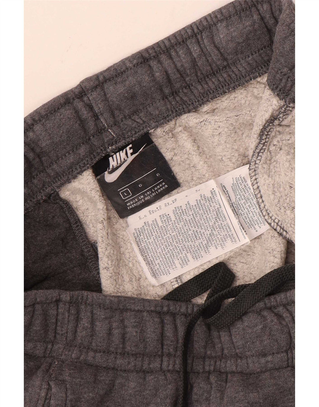 Pantaloni da tuta da uomo Nike Large in cotone grigio