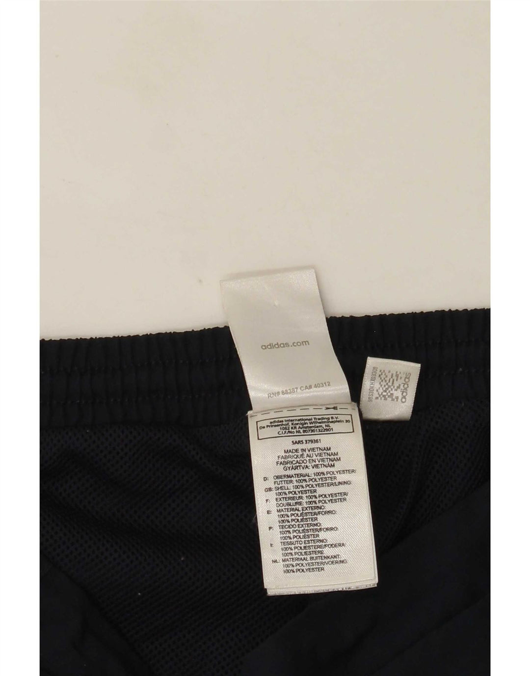 Pantaloncini sportivi Adidas da donna Bermuda UK 12 medio blu navy poliestere