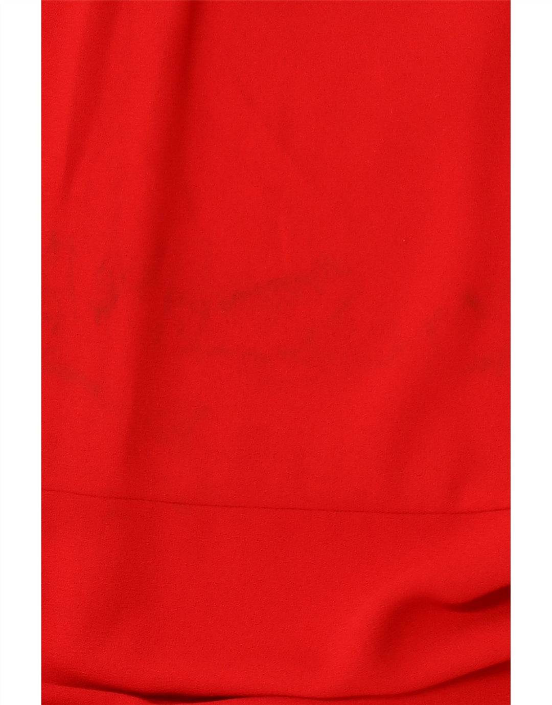 Abito a trapezio a maniche lunghe da donna ZARA UK 12 medio rosso poliestere