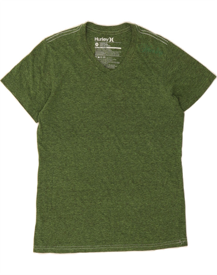 HURLEY Mens T-Shirt Top Small Green Polyester Vintage Hurley and Second-Hand Hurley from Messina Hembry 