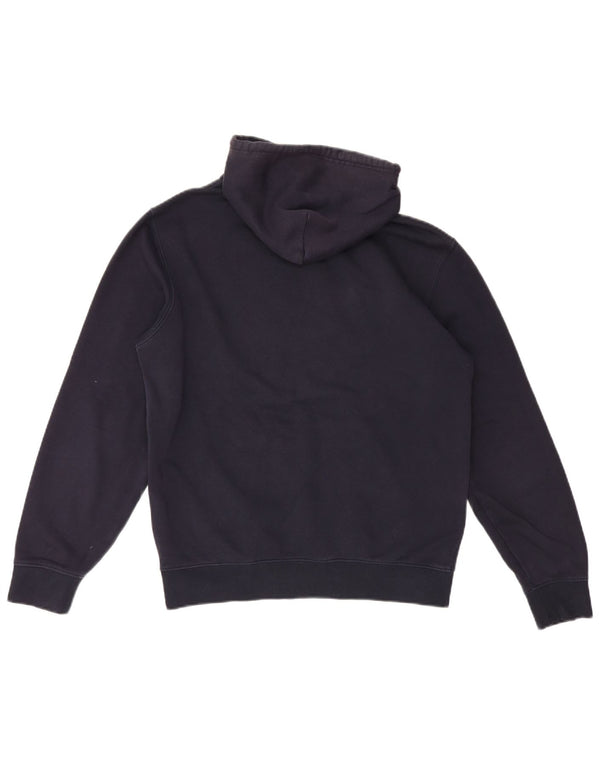Felpa con cappuccio grafica da uomo Champion, cotone medio blu navy