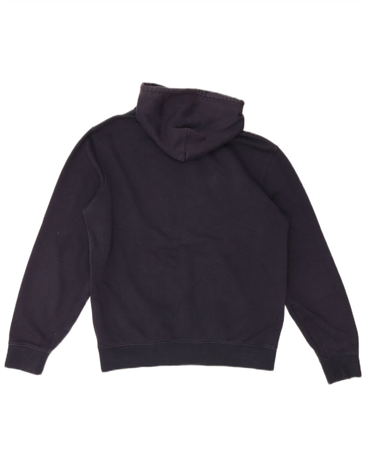 Felpa con cappuccio grafica da uomo Champion, cotone medio blu navy