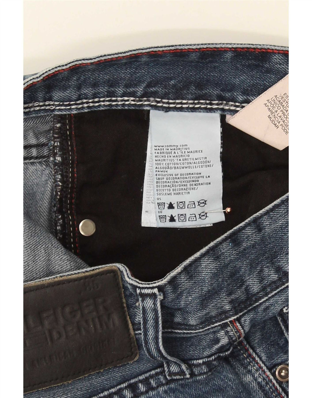 Jeans slim da donna Tommy Hilfiger W32 L34 cotone blu navy