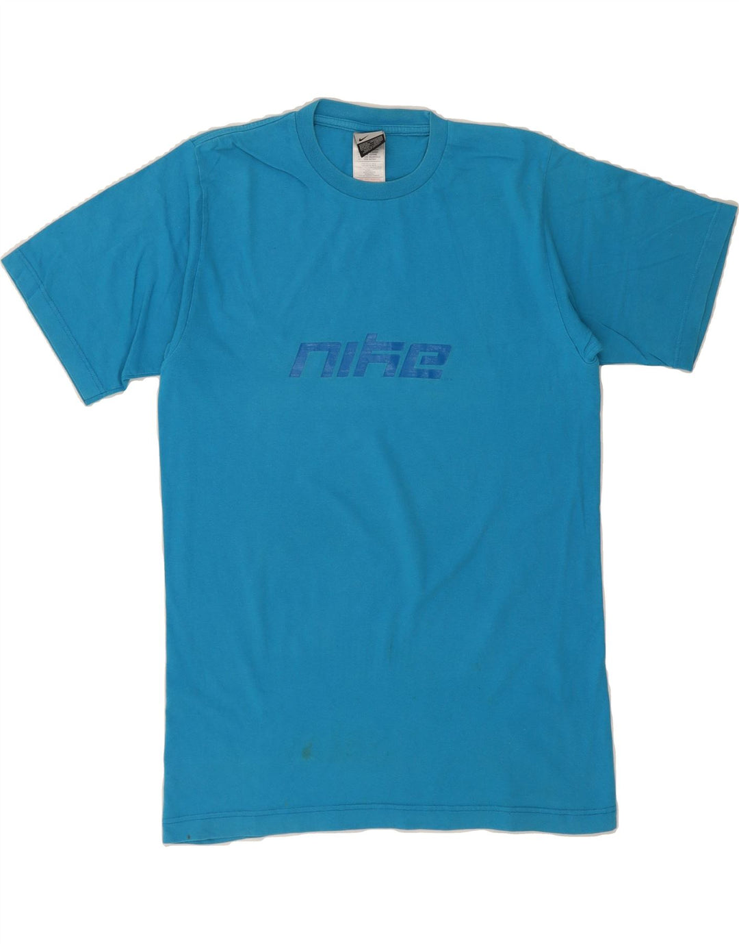 NIKE Mens Graphic T-Shirt Top UK 39/41 Medium Blue Cotton Vintage Nike and Second-Hand Nike from Messina Hembry 