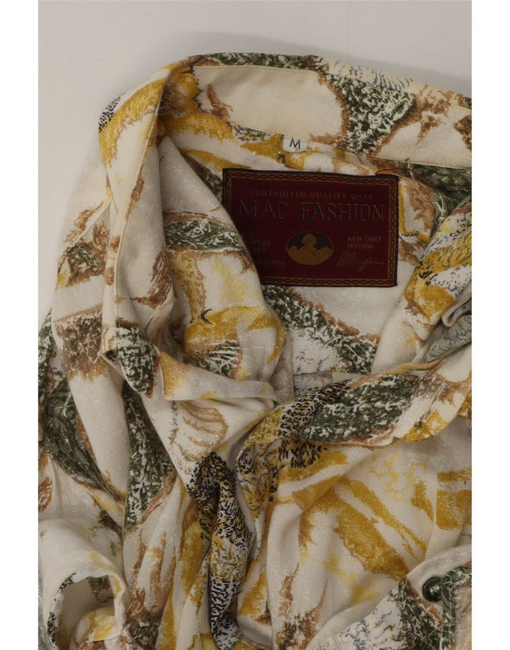 MAC Camicia a maniche corte da uomo Beige medio floreale