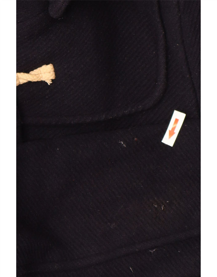 Montgomery con cappuccio da donna Topshop UK 10 piccolo in lana blu navy