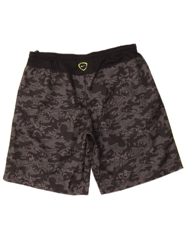 Pantaloncini sportivi Nike Dri Fit da uomo, grandi, in poliestere nero