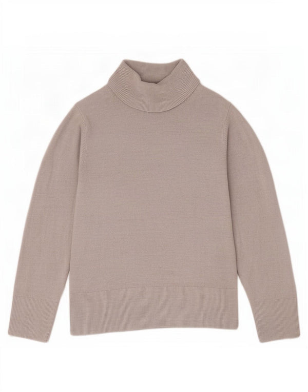 Maglione maglione a collo alto da donna Marks & Spencer UK 12 Grigio medio