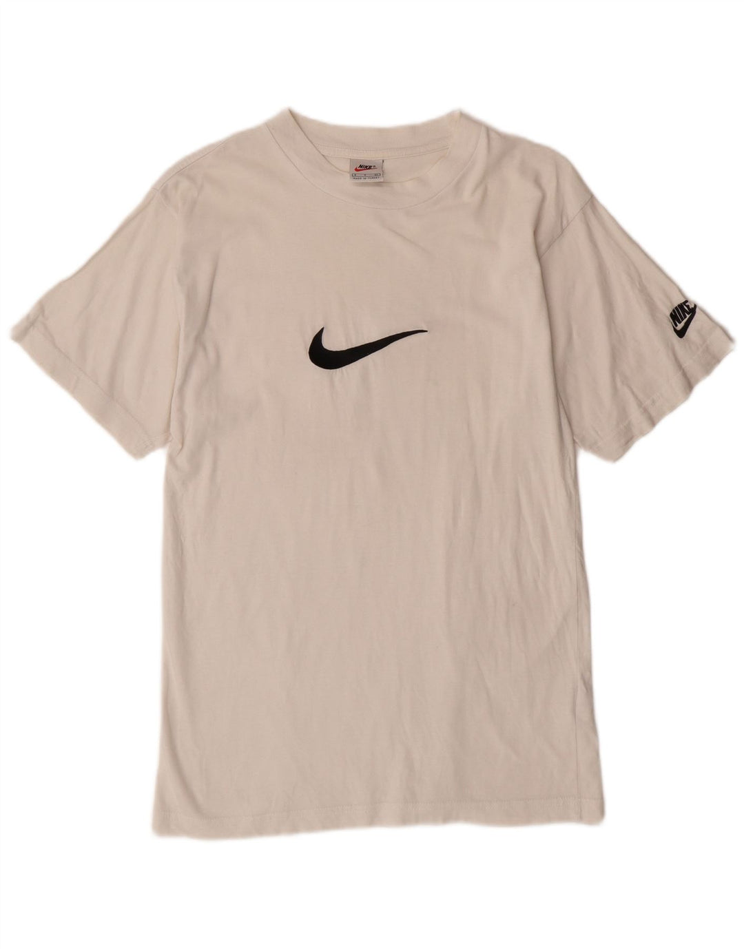 T-shirt grafica da uomo Nike Top Small in cotone bianco