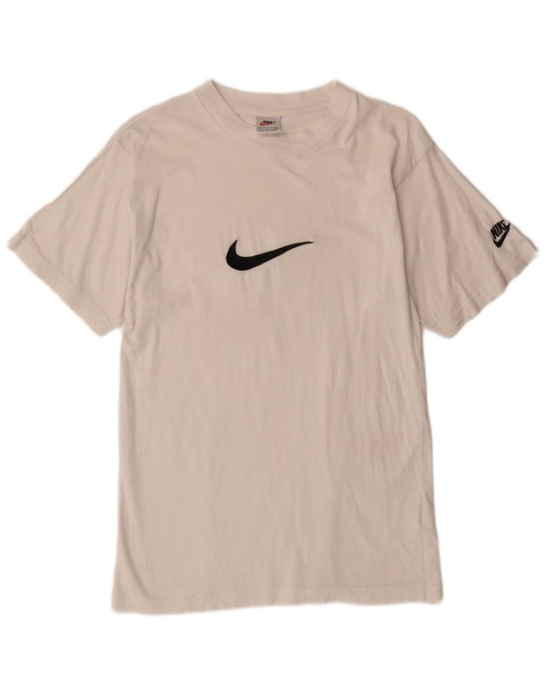T-shirt grafica da uomo Nike Top Small in cotone bianco