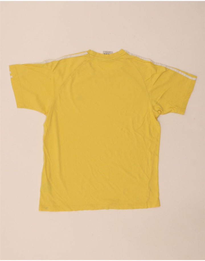 T-shirt da uomo Adidas Top Small in cotone giallo