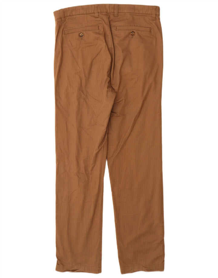 Pantaloni chino con pegged da uomo Ted Baker vestibilità regolare W32 L31 a spina di pesce marrone