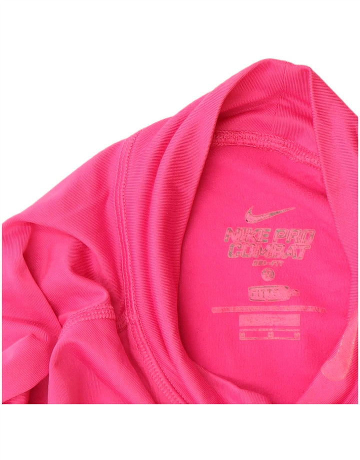 Nike Dri Fit Top da donna a maniche lunghe UK 12 poliestere rosa medio