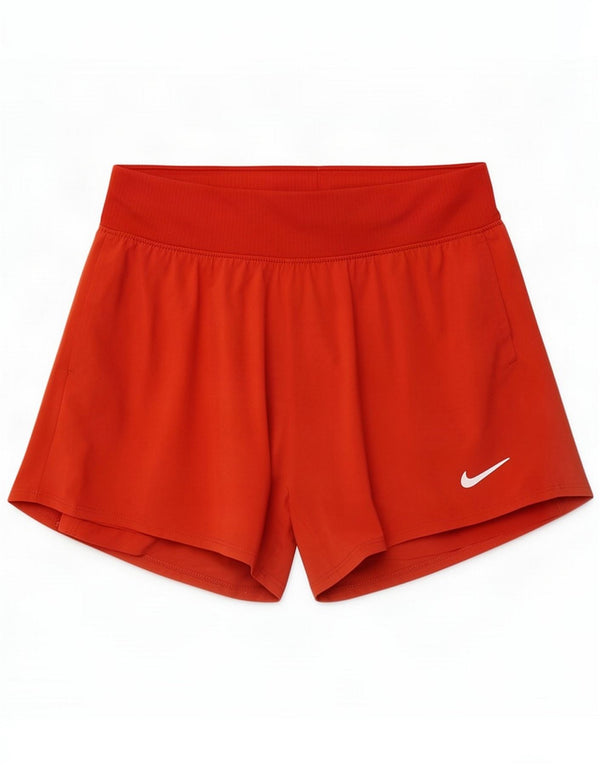 Pantaloncini sportivi Nike Dri Fit Slim da donna UK 8 Small Arancione Poliestere