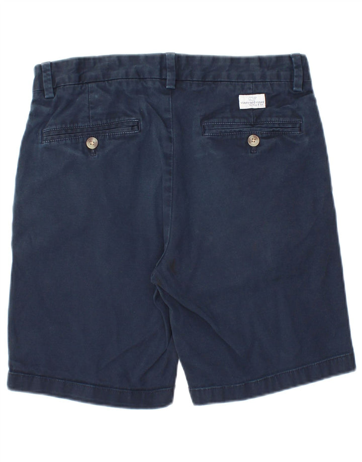 VINEYARD VINES Pantaloncini chino da uomo W28 piccoli in cotone blu navy