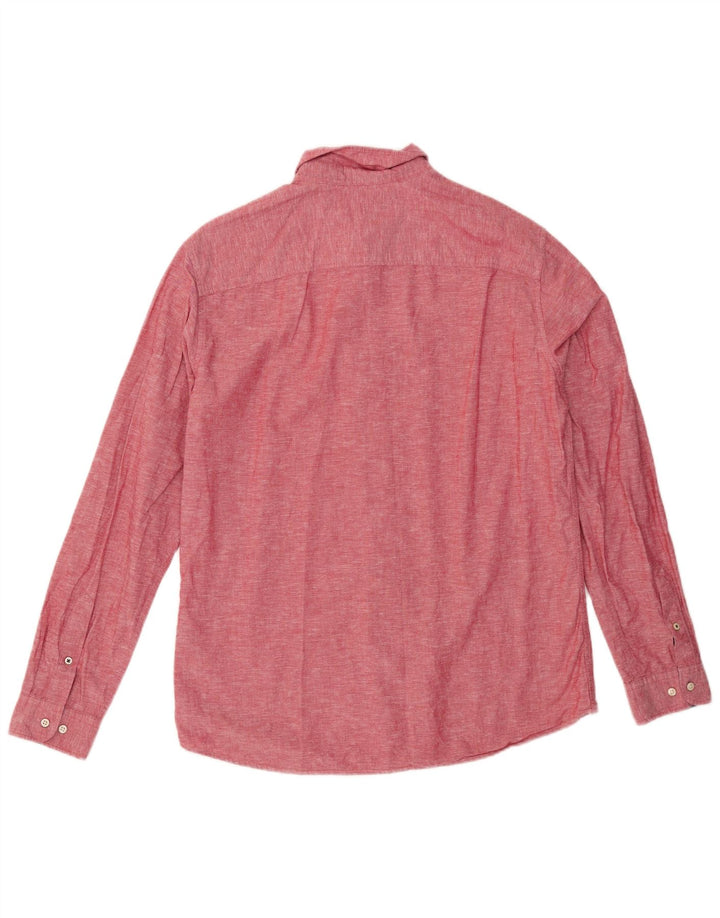 JACK & JONES Camicia da uomo grande rossa in cotone