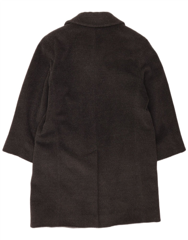 Cappotto doppiopetto da donna Marella UK 12 Lana vergine grigio medio