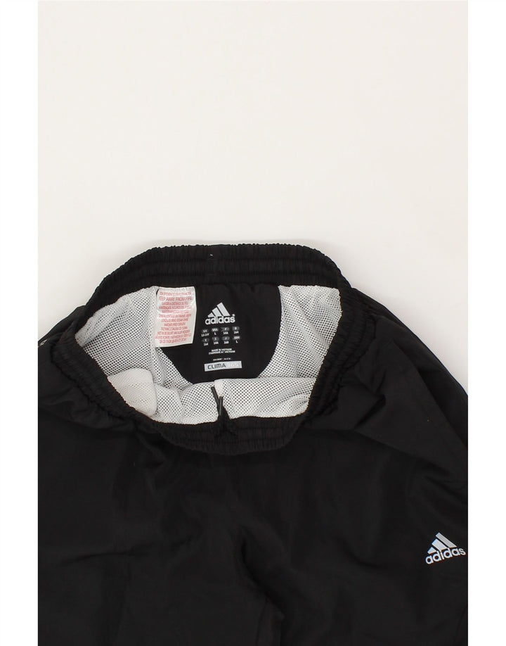 ADIDAS Boys Clima 365 Tracksuit Trousers 13-14 Years  Black Polyester Vintage Adidas and Second-Hand Adidas from Messina Hembry 